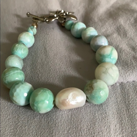 NWOT Blue Stone Jewelry Set - Picture 3 of 4